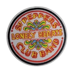Iron On Patch Beatles St. Peppers Lonely Hearts Club Band,  3.25"